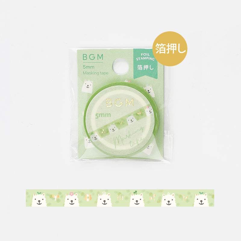 

BGM Slim Alpaca Washi Tape