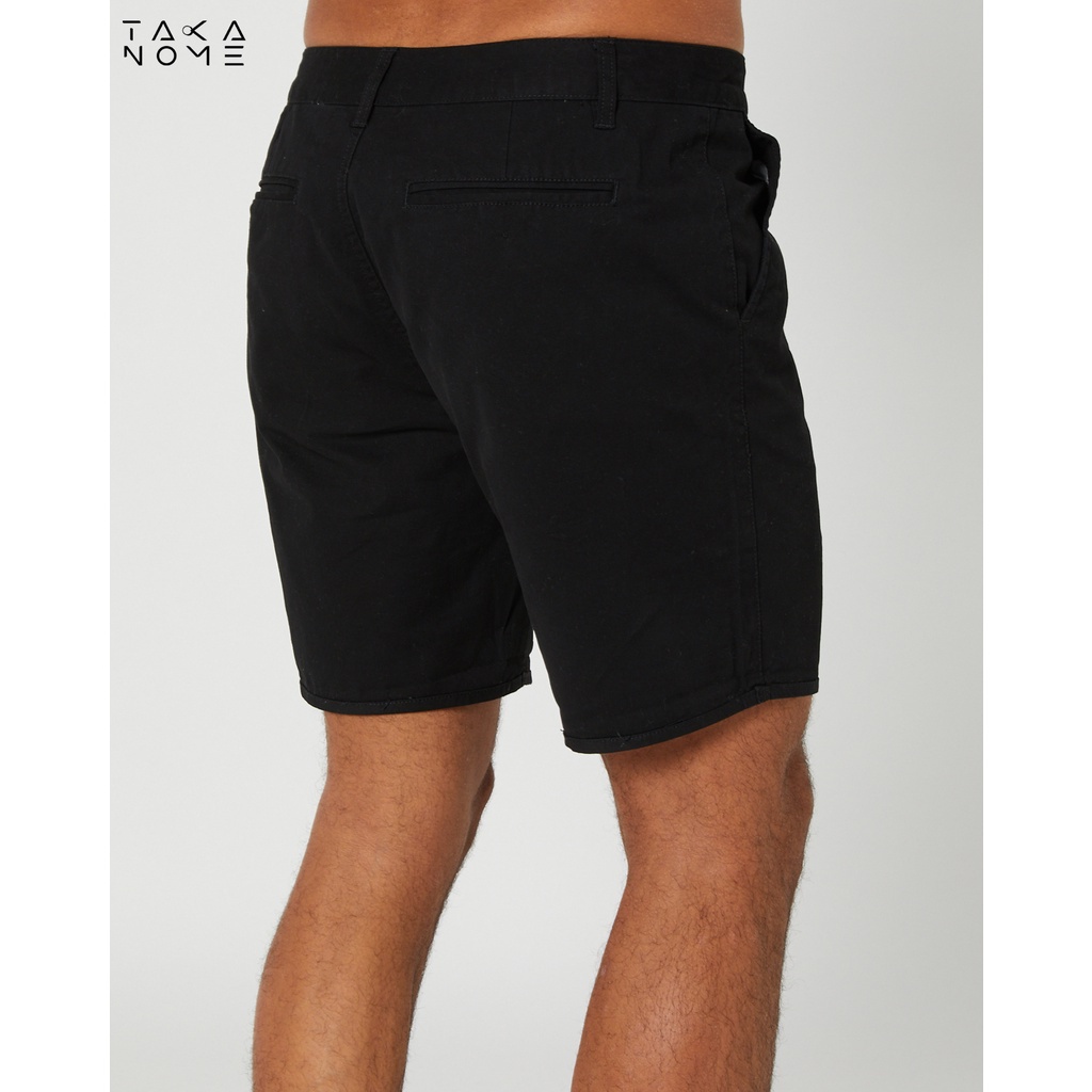Chino Stretch Shorts Pants Pria Celana Pendek Pria Takanome - Black