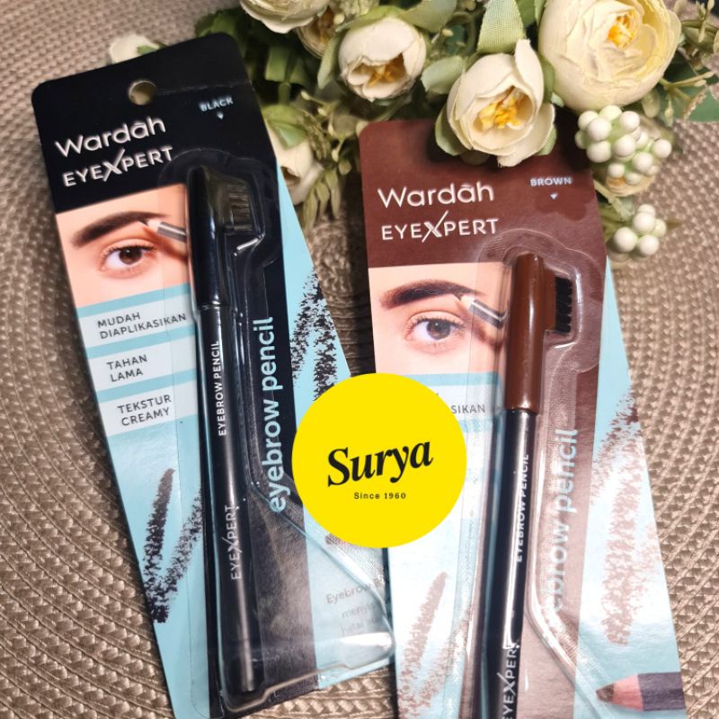 Wardah eyexpert eyebrow pencil with brush