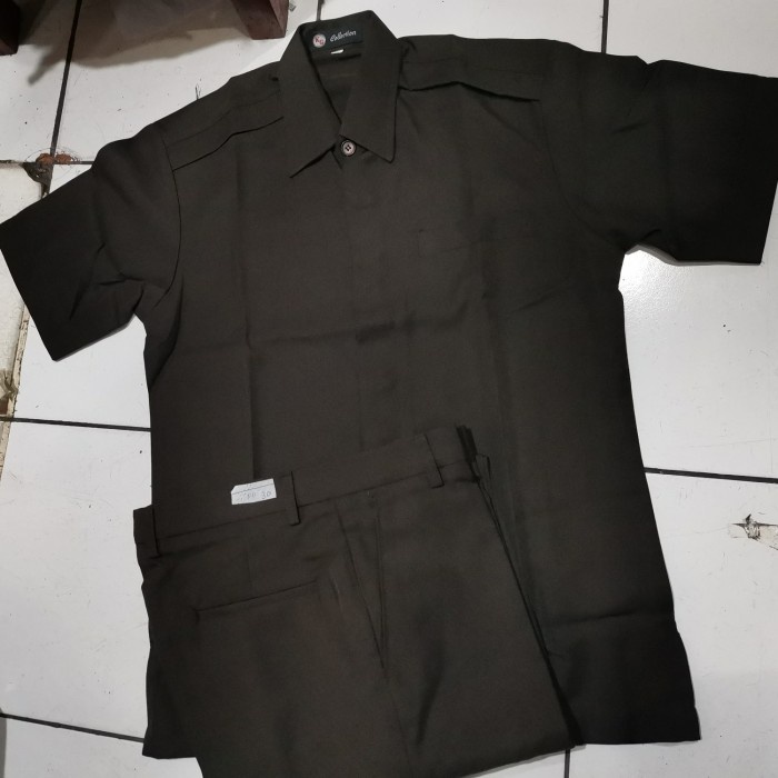 Setelan Safari Satpam Baru /Seragam Setelan Satpam/Safari Buat Satpam