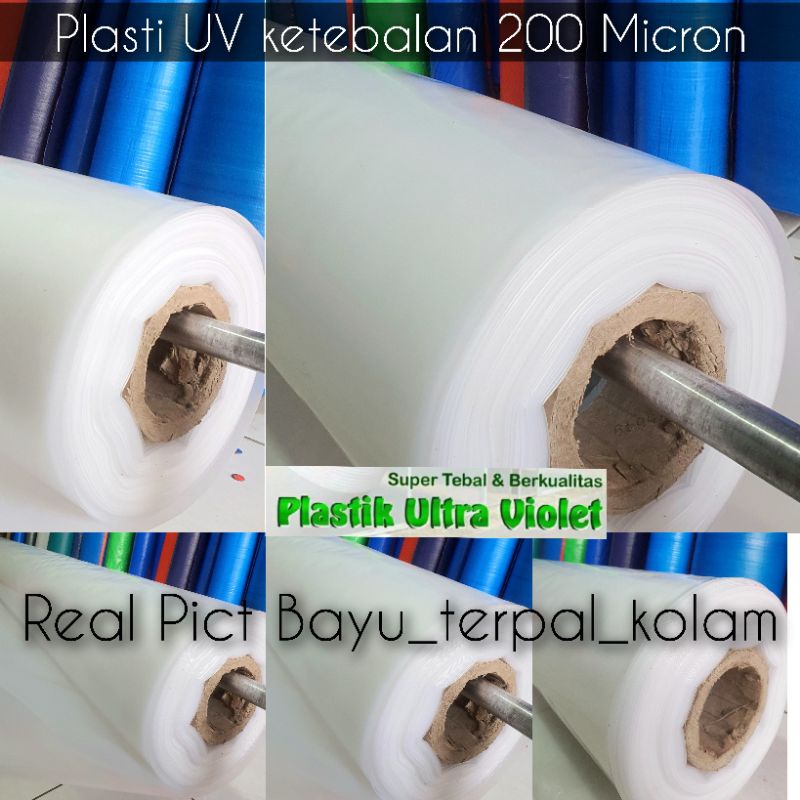 PLASTIK UV 4meter X 5meter SUDAH DIJAIT+DIKASIH RING KUALITAS TERJAMIN BAGUS