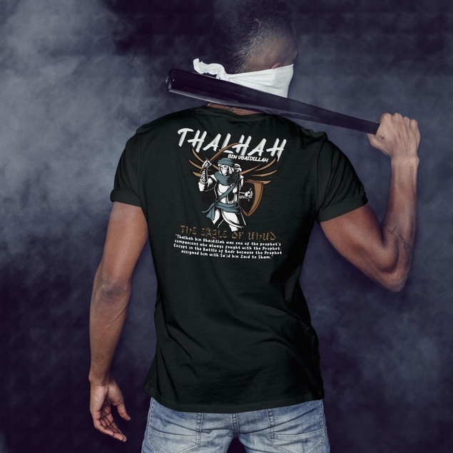 Kaos Dakwah "Thalhah bin Ubaidillah" Premium T-shirt Moeslem Clothing Line zoauff