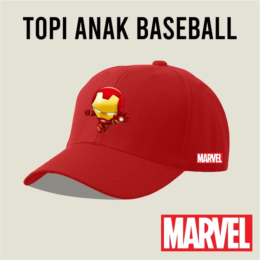 Topi Anak Anak Usia 2-10 tahun Gambar Marvel