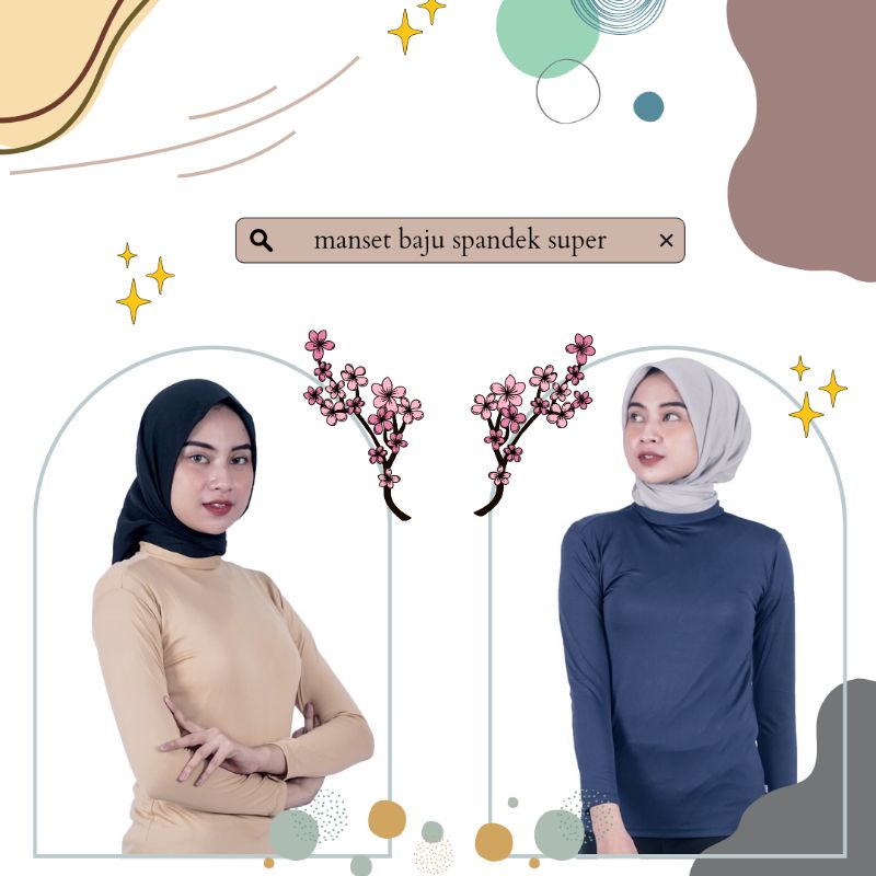 Manset baju badan spandek super // manset badan baju spandek