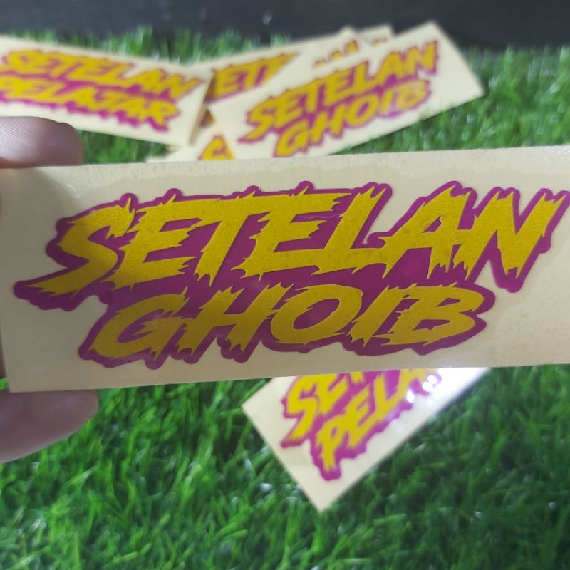 Sticker setelan pelajar Stelan standar Cuting stiker viral bahan timbul reflektive 1pcs