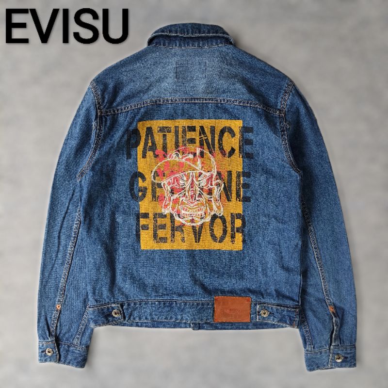 EVISU TYPE 1 DENIM JACKET -Medium