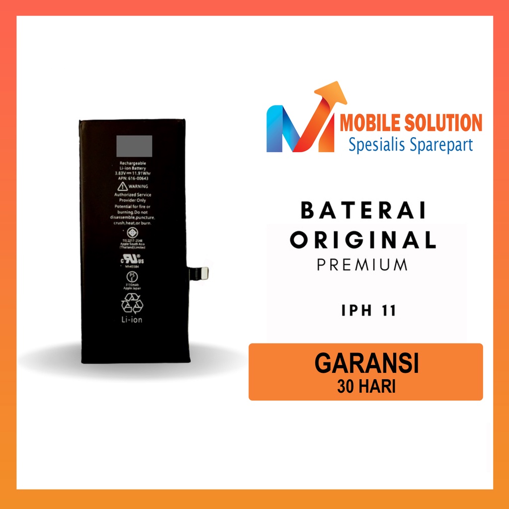 Grosir  Baterai Ip 11 Original Premium Garansi 1 Bulan + Packing
