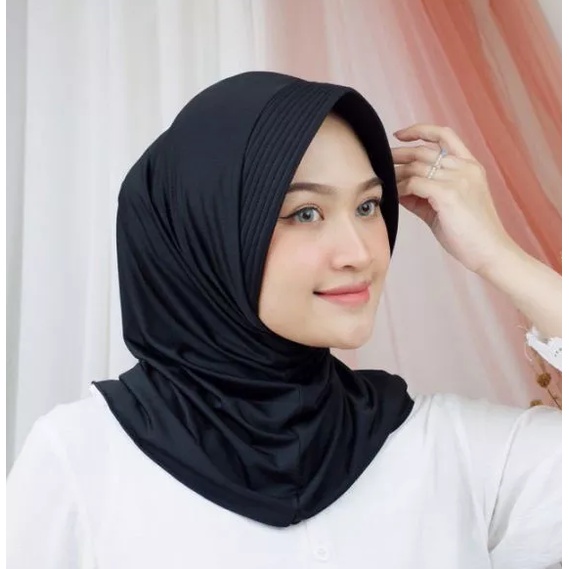 HIJAB SPORT JILBAB SPORTY OLAHRAGA INSTAN WANITA HIJAB SENAM YOGA VOLI MODEL PET