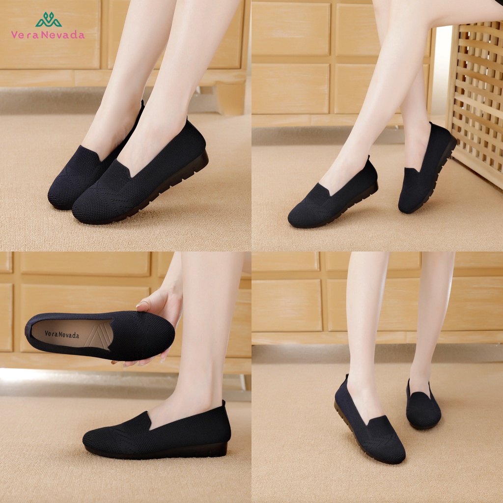 Ivony Seivona - A09 Vera Nevada Sepatu Flat Slip On Wanita Shoes