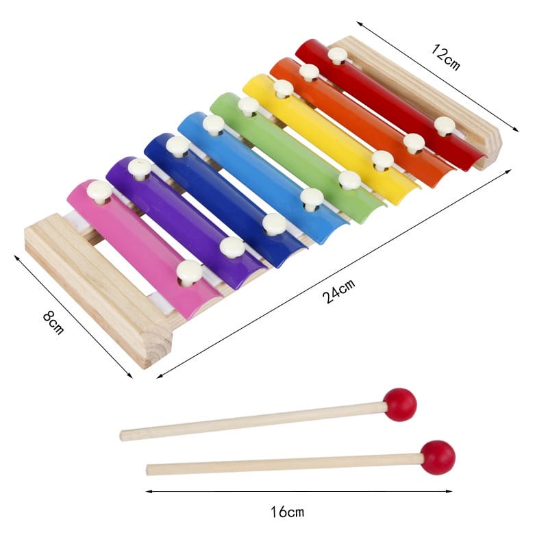 Mainan edukasi Montessori wooden toys Xylophone kayu