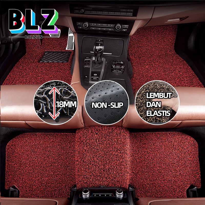 Bolizun KARPET MOBIL MIE PREMIUM UNIVERSAL /UNTUK SEMUA MOBIL Bihun Tebal 18mm - 4 Warna