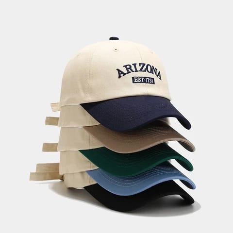 Topi baseball adjustable Motif Bordir Tulisan ARIZONA Untuk Pria Dan Wanita