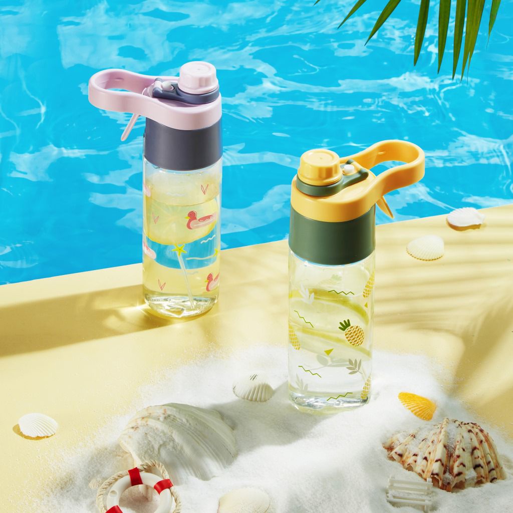 Botol minum plastik korea summer lucu edition 450ml