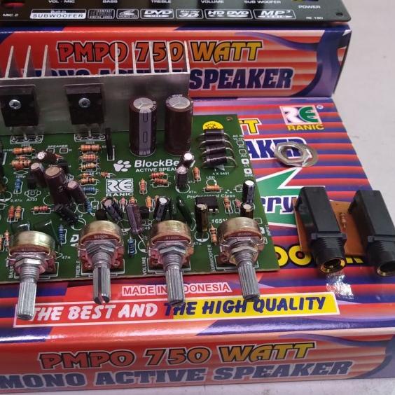 kit aktif speaker mono plus mic subwoofer