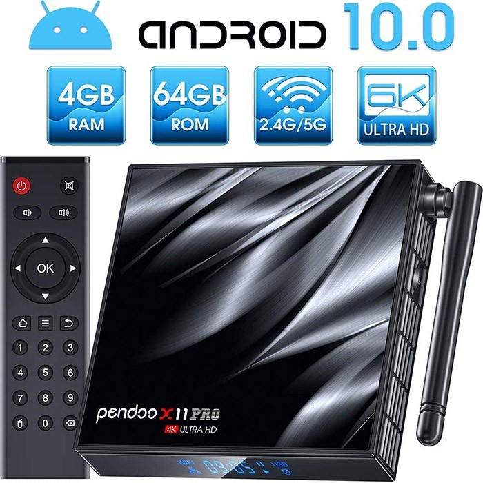 Produk Terbaru Android Tv Box Pendoo X11 Pro Ram 4G Rom 64G Android 10 Allwiner H616