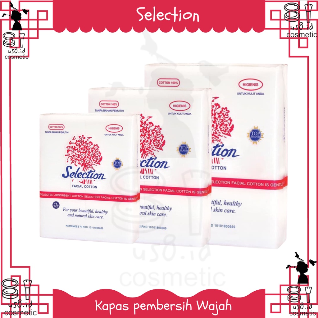 Kapas Wajah Selection 30 GR 50gr 75GR || Kapas pembersih Muka || Kapas