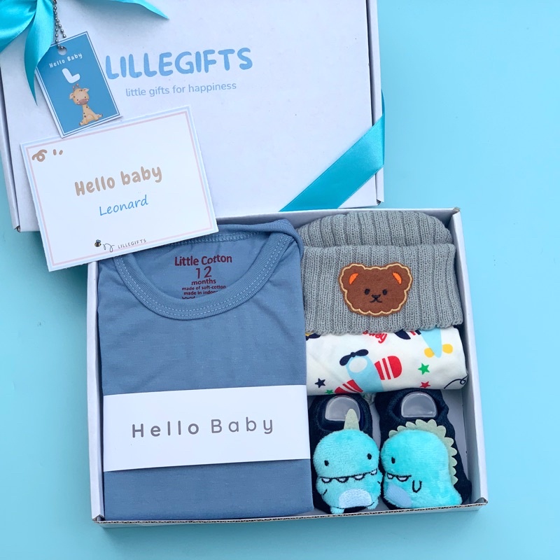 Hampers Kado Bayi Hamper Baby Girl Boy Kado Hadiah Lahiran Perempuan Laki Laki Gift Set Newborn Babygift Perempuan Laki-Laki Parcel Box Kotak Premium Eksklusif Kertas Bungkus Kado Lillegifts Baju Jumper Topi Sepatu Kaos Kaki Bandana Slabber Bib