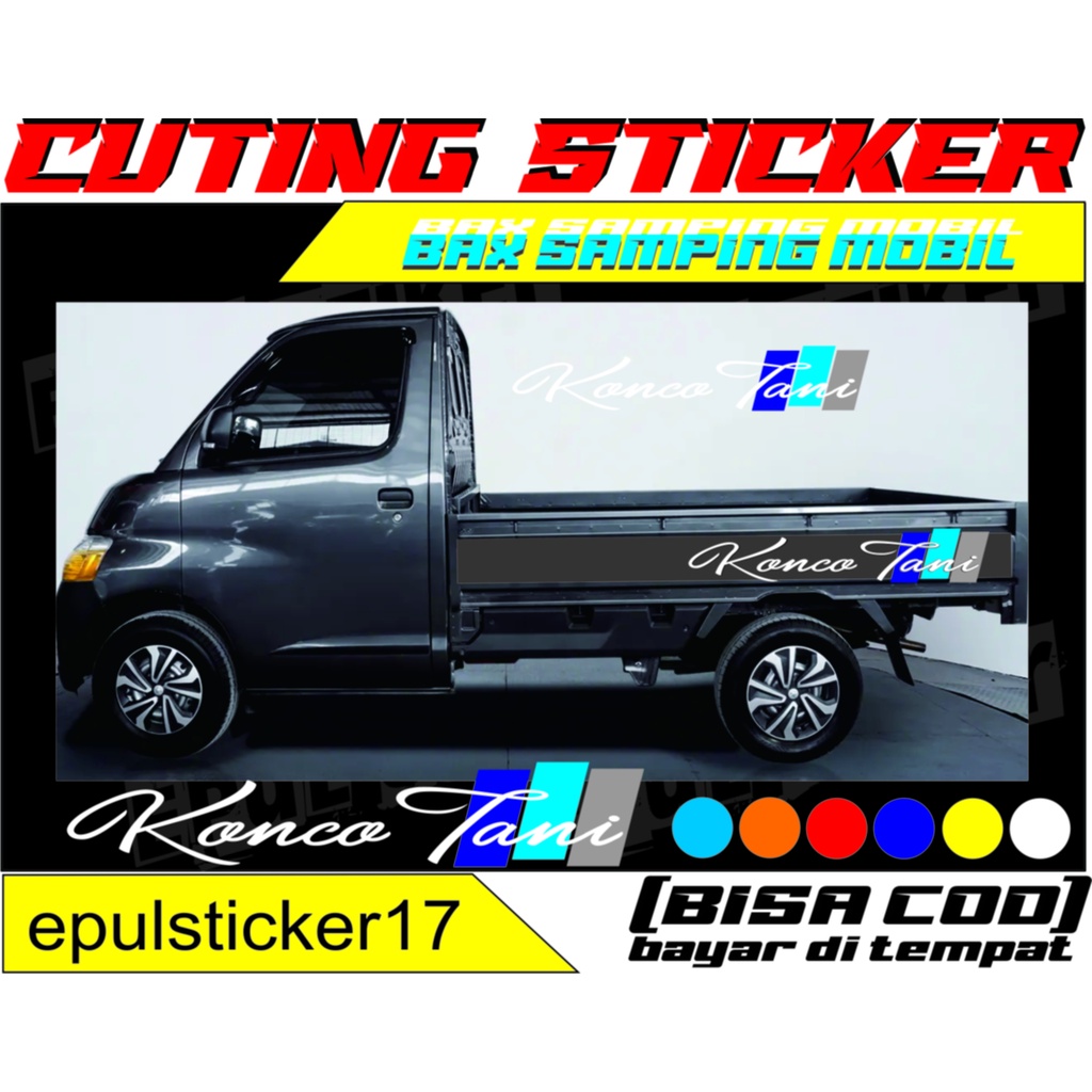 Jual STIKER BAK SAMPING MOBIL PICKUP,STIKER CUTING BAK SAMPING,ALL ...