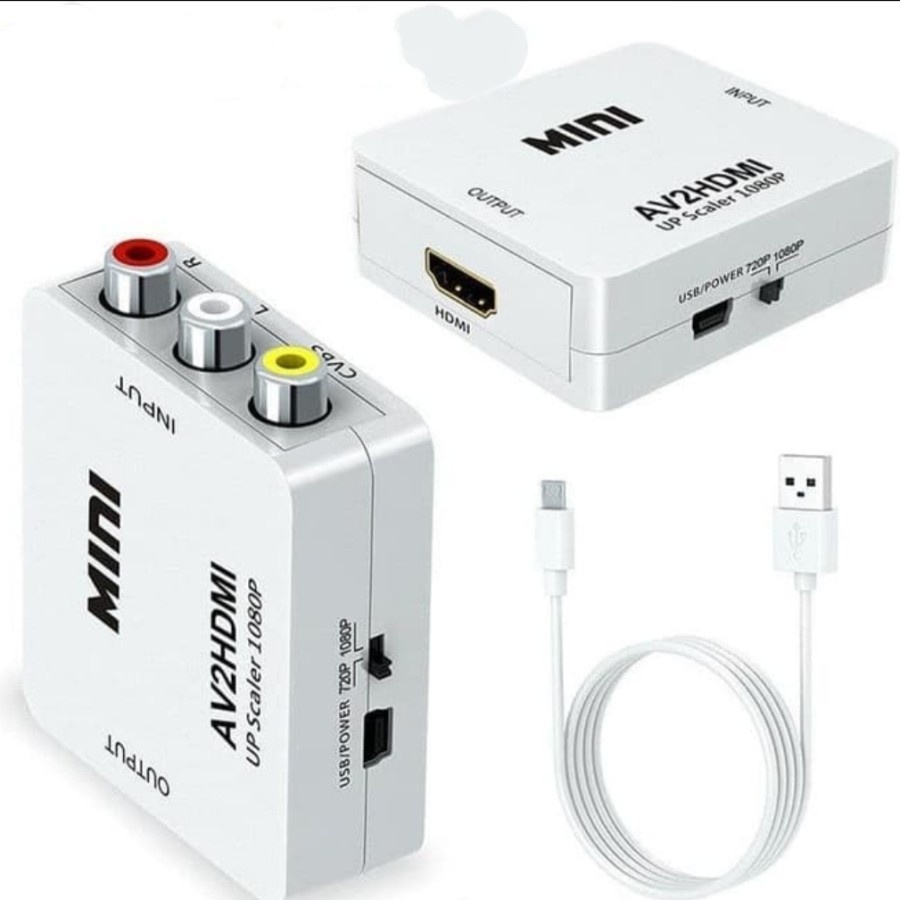 MINI AV TO HDMI/ ADAPTOR AV TO HDMI/ CONVERTER RCA TO HDMI
