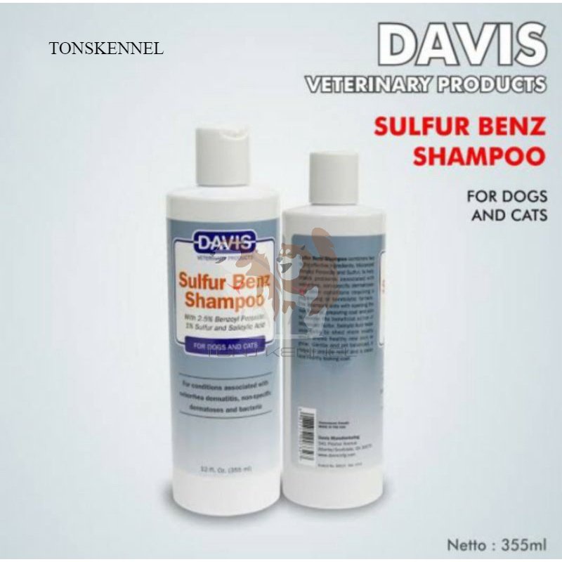 Davis shampo sulfur Benz medicated 12oz 355ml