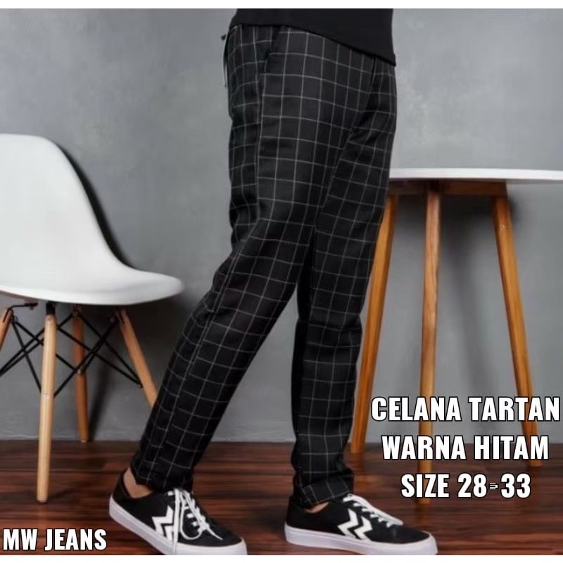 CELANA TARTAN TERBARU // TARTAN CHINO // CELANA TARTAN PRIA FORMAL // SIZE 28 -33