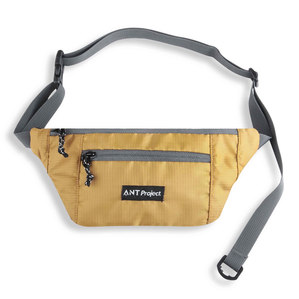 MIRAI Tas Pinggang Pria Waterproof Kecil Waistbag Korea Style Keren Kekinian Hitam Biru