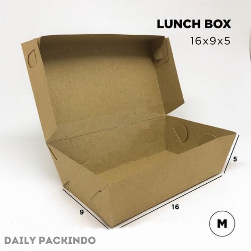 

KRAFT LUNCH BOX M POLOS - KOTAK MAKAN LAMINASI