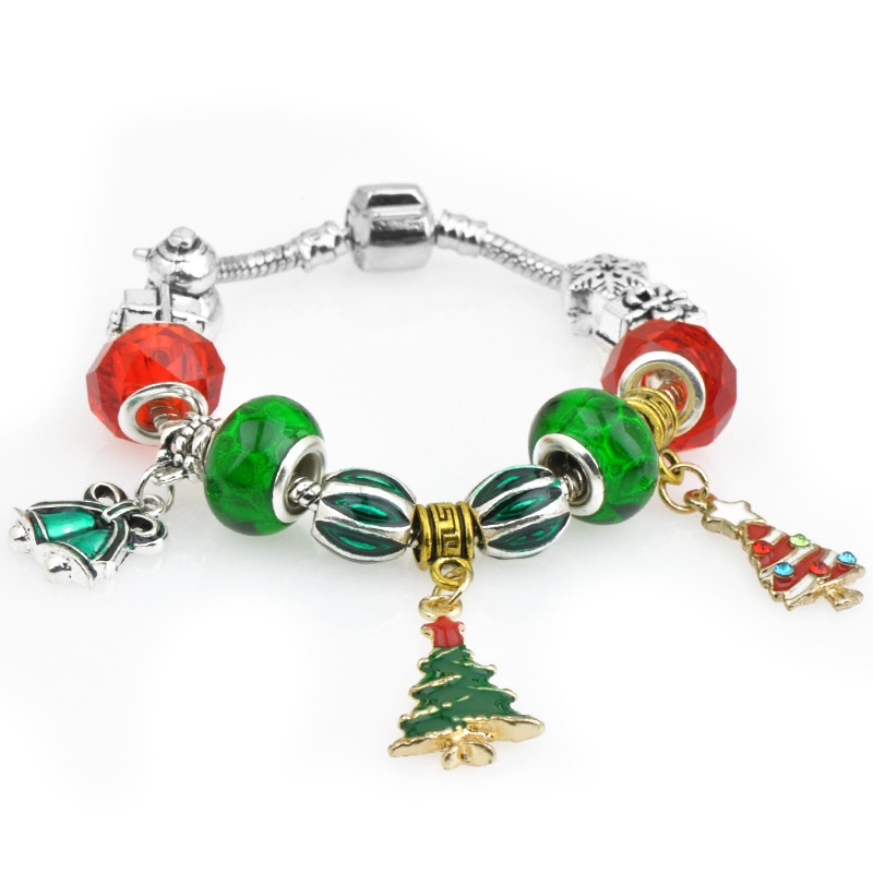 Gelang Liontin Pohon Natal Bahan Alloy