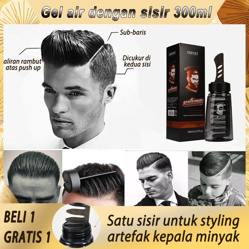 Jual Sisir Rambut Pria Gel Punggung Besar Sisir Rambut Keren Untuk