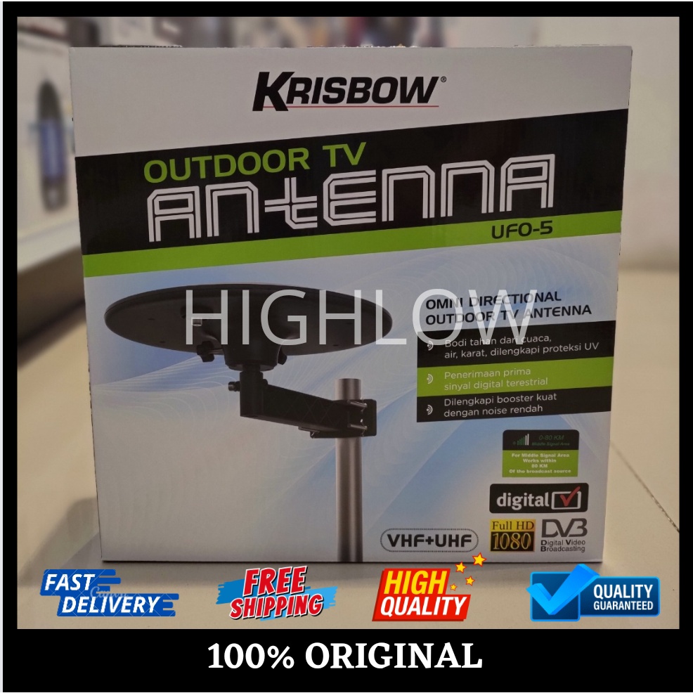 Jual KRISBOW ANTENA TV OUTDOOR UFO ANTENA LUAR RUANGAN/ANTENA TV