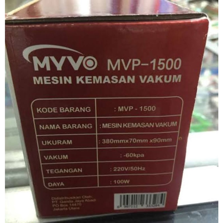 Myvo Vacuum Sealer Plastik 30cm / Mesin Vacuum Makanan MVP-1500