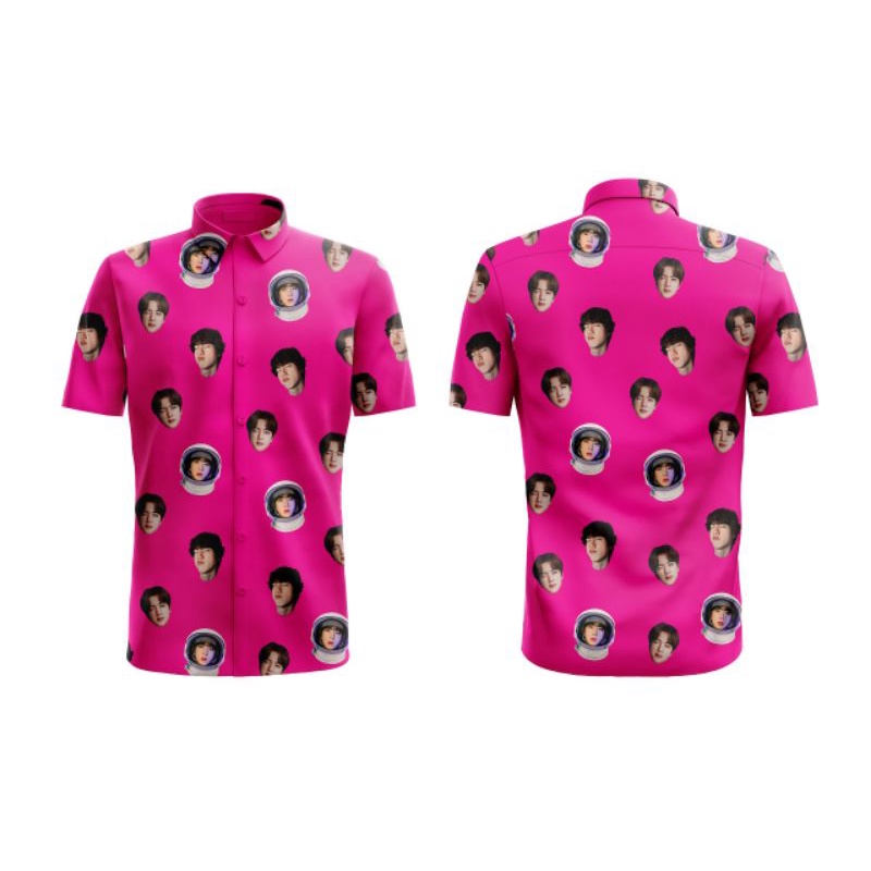 Kemeja Fans Jin BTS Premium Fullprint Custom Art 2