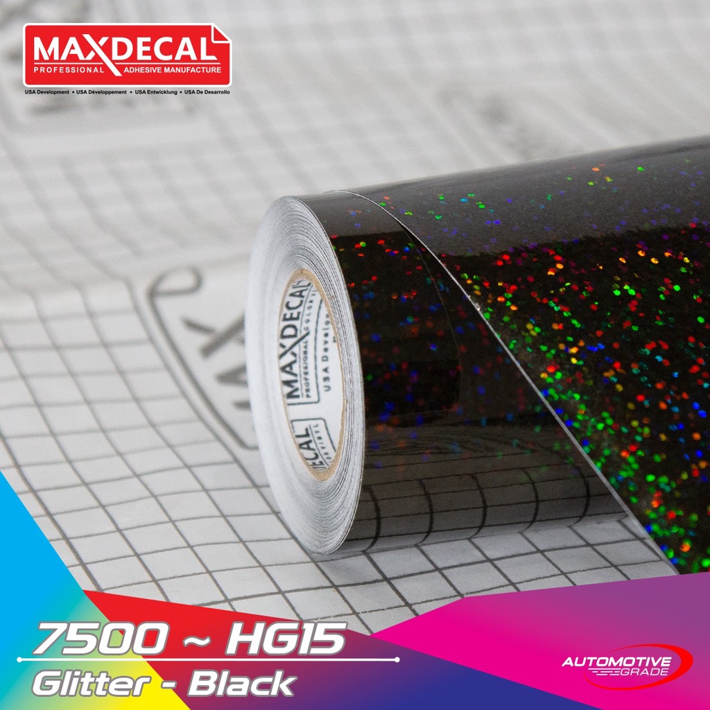 Maxdecal 7500 HG15 Glitter Black Hologram