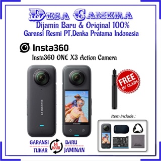 Insta360 ONE X3 Action Camera Free Selfie Stick 70cm (By Claim) Garansi Resmi