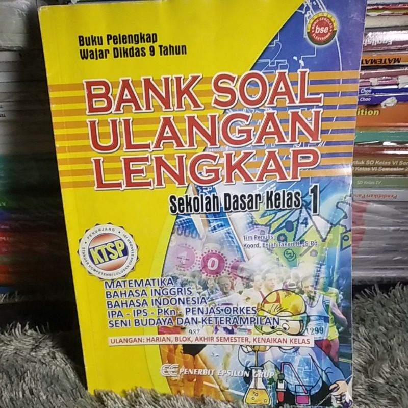 Jual Buku 100% Original Bank Soal Ulangan Lengkap Sekolah Dasar Kelas 1 ...