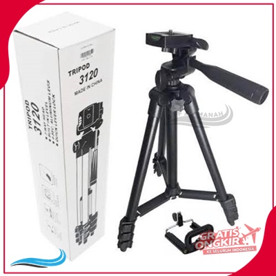 TRIPOD 3120 BLACK HOLDER TRIPOD HP TRIPOD TINGGI HOLDE TRIPOD KAMERA PASS BUAT FLOG