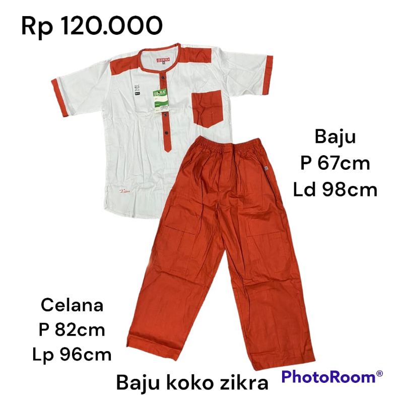 setelan baju koko zikra anak tanggung