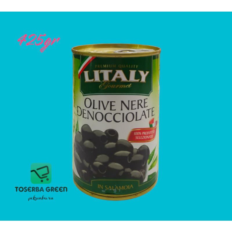 

Litaly Olive Nere Denocciolate 425gr