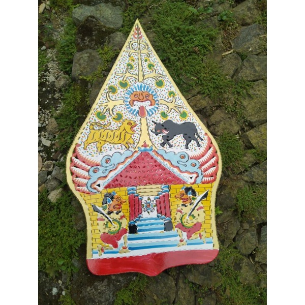 Wayang Kulit Karton Gunungan Kayon Besar 80 Cm