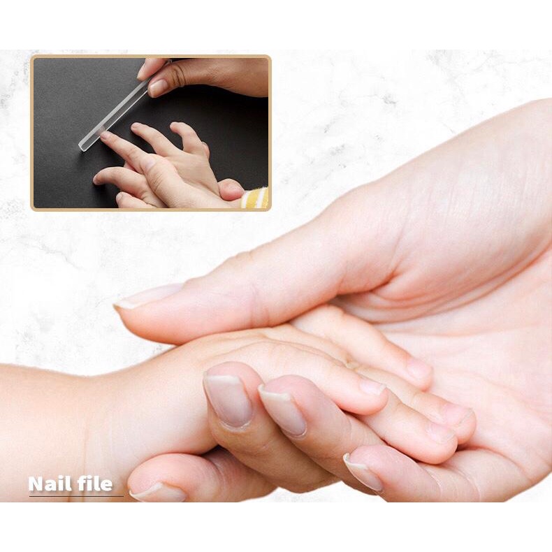 Pengkilap Kuku Nano Glass Alat Pengikir Kuku Manicure Pedicure