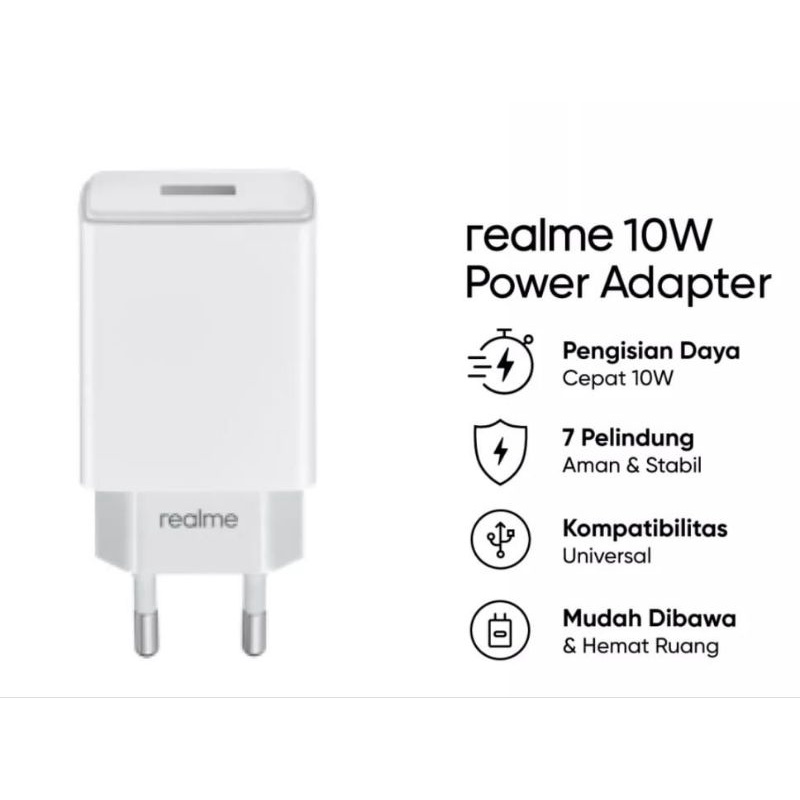 ADAPTOR CHARGER REALME 10W OP52CAEH ORIGINAL