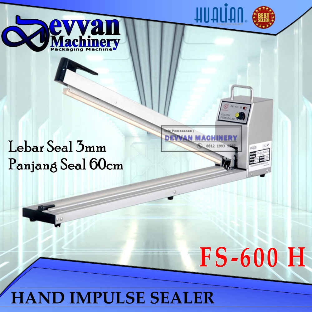 Hand Sealer Mesin Perekat Plastik FS-600 H Mesin Press Plastik FS600H 60cm