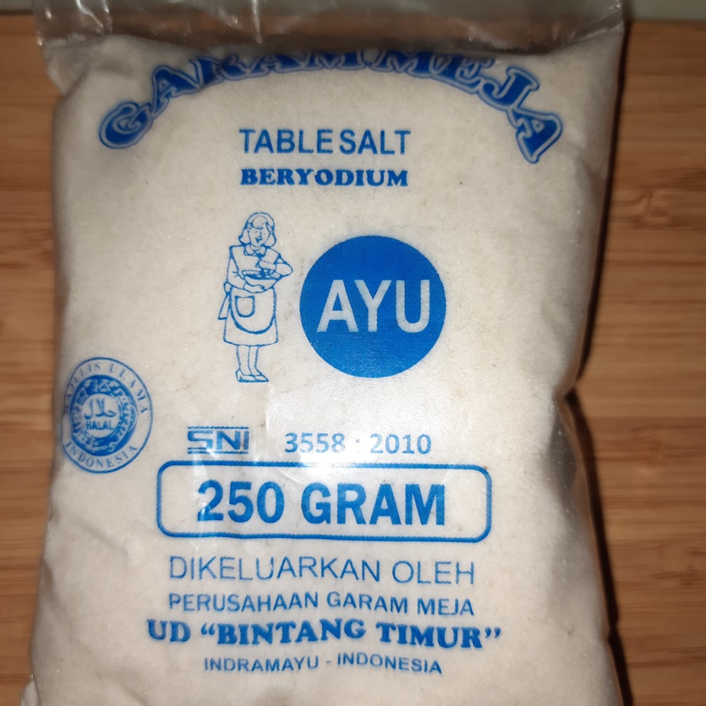 Garam Meja Halus Beryodium Halal 250 gram Cap Ayu