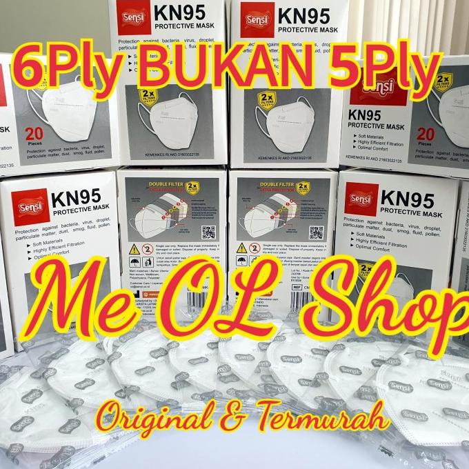 Masker Sensi Kn95 6Ply Kemenkes Mask Kn95 Sensi