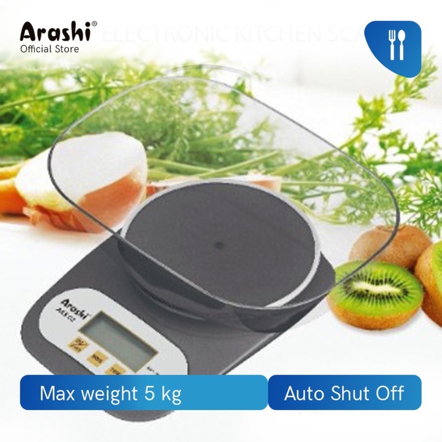 Arashi Timbangan Dapur Digital 5 kg AKS 02 &amp; AKS 03  / Electronic kitchen Scale