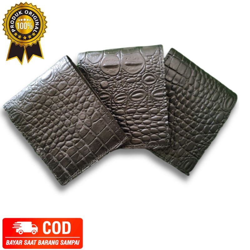 Dompet kulit sapi stem Crocodile 100% Original kulit asli