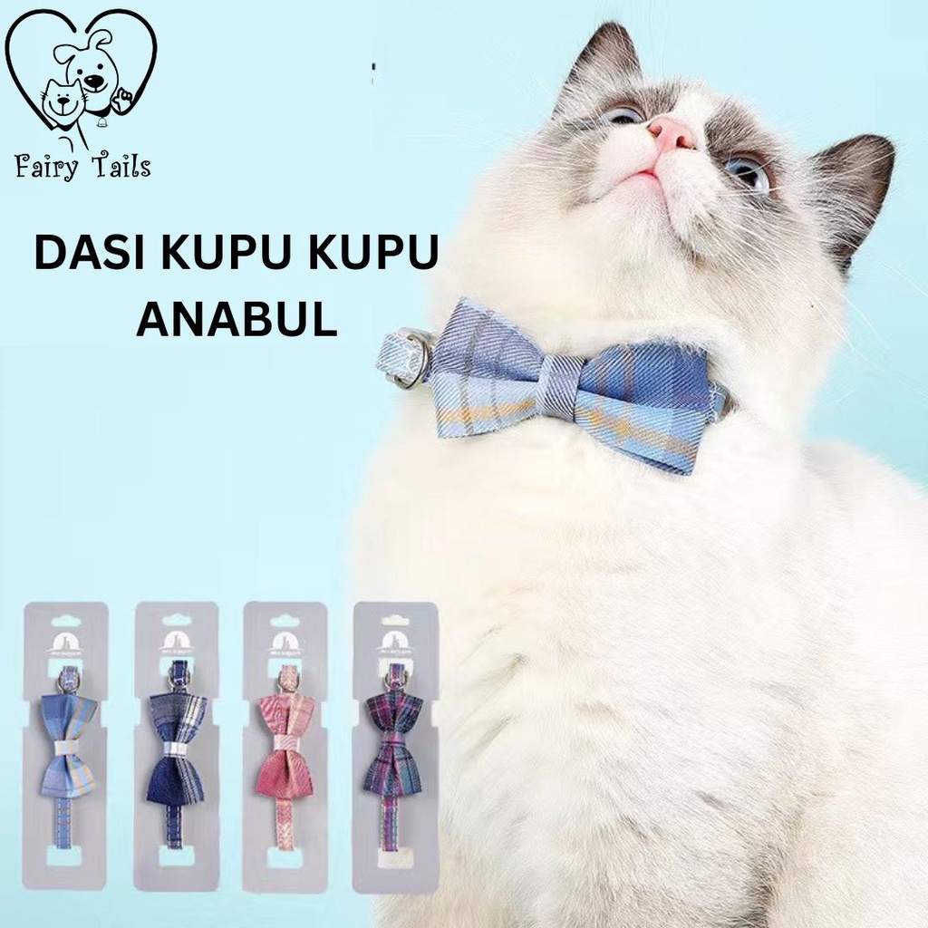 Dasi Kupu Kupu Neck Collar Motif Gradien Formal Untuk Anabul Anjing Kucing Fashionable | Fashion Costume Pet Tie Bowtie