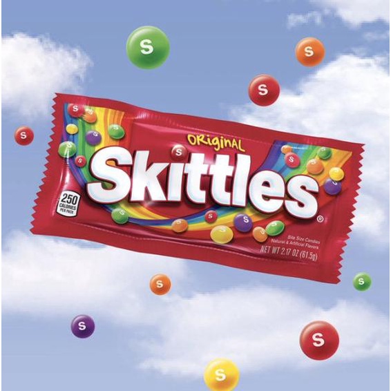

BAYAR DITEMPAT SKITTLES CANDY 2.17oz | 61,5 gr | ORIGINAL PRODUCT OF USA /PERMEN LUNAK/PERMEN VIRAL/PERMEN MILO/PERMEN YUPI/PERMEN JADUL/PERMEN KARET