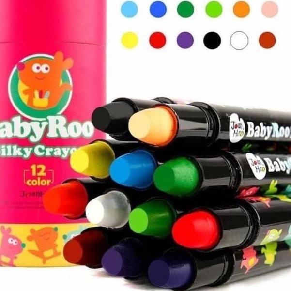 

Joan Miro 12pcs Babyroo Silky Crayon Face Painting Body Kids
