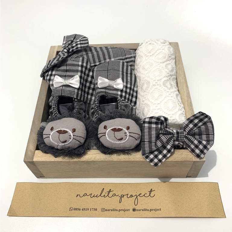 Narulita.project - Whity Set Baby | Hampers bayi | kado lahiran bayi perempuan | Baby Girl | Set Gift Box Hampers